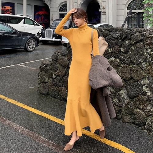 【即納】ワンピース ニットワンピ マーメードスカート 韓国ファッション 無地 タートルネック 秋 冬 長袖 ロング丈 マキシ丈 おしゃれ 可愛い オルチャン 大人可愛い シンプル カジュアル ティアー 【即納】ワンピース ニットワンピ マーメードスカート 韓国ファッション 無地 タートルネック 秋 冬 長袖 ロング丈 マキシ丈 おしゃれ 可愛い オルチャン 大人可愛い シンプル カジュアル ティアー