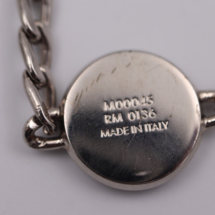 LOUIS VUITTON ルイ ヴィトン ブレスレット M00045 LVホーン ブレス メタル ホーン シルバー ブラウン系 チェーンブレス ビトン 本物保証 中古