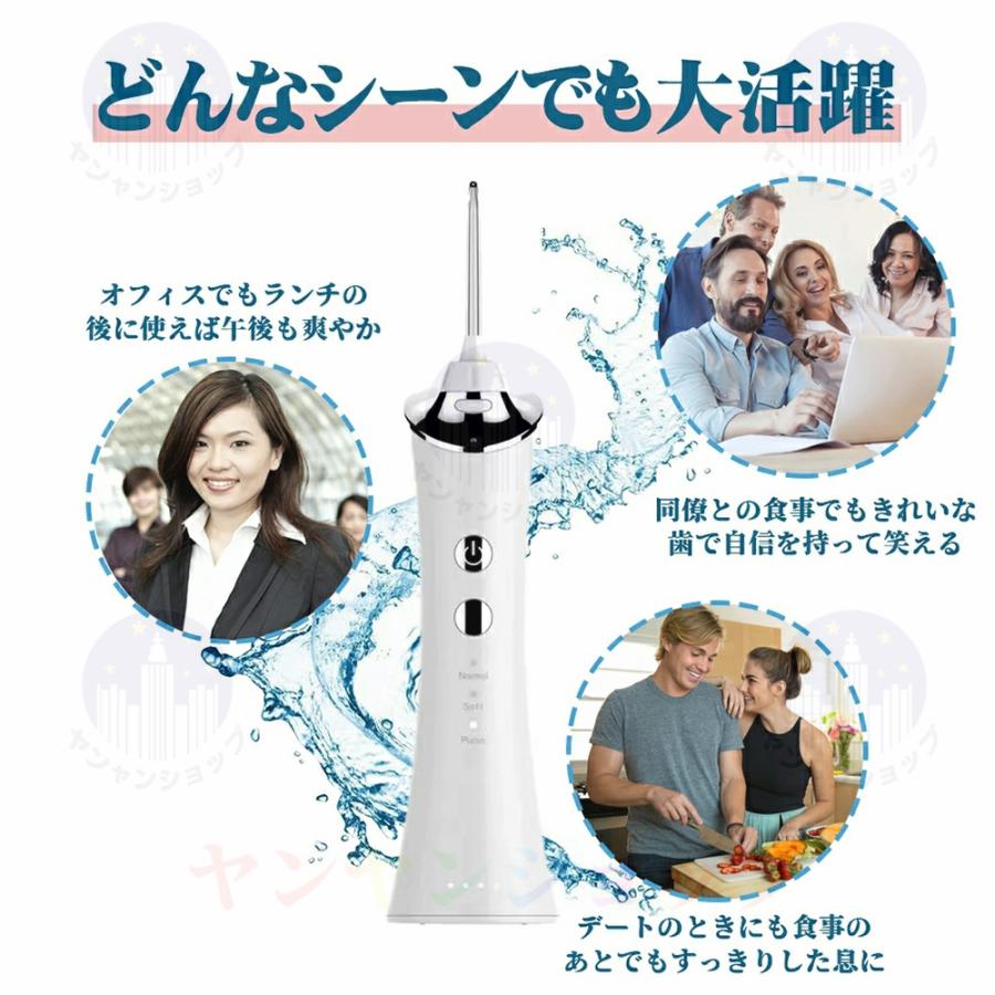 口腔洗浄器 歯垢除去 電動ジェットウォッシャー 口腔洗浄機 口腔ケア 携帯型 歯ブラシ 初心者向け 3段階モード IPX7防水 USB充電 口腔洗浄器 歯垢除去 電動ジェットウォッシャー 口腔洗浄機 口腔ケア 携帯型 歯ブラシ 初心者向け 3段階モード IPX7防水 USB充電