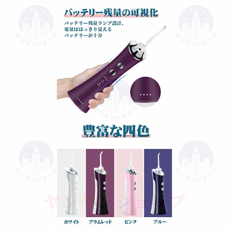 口腔洗浄器 歯垢除去 電動ジェットウォッシャー 口腔洗浄機 口腔ケア 携帯型 歯ブラシ 初心者向け 3段階モード IPX7防水 USB充電 口腔洗浄器 歯垢除去 電動ジェットウォッシャー 口腔洗浄機 口腔ケア 携帯型 歯ブラシ 初心者向け 3段階モード IPX7防水 USB充電