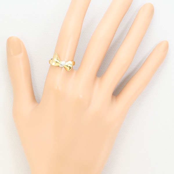 PT900 プラチナ リング 11号 ダイヤ 0.03 【中古】 PT900 プラチナ リング 11号 ダイヤ 0.03 【中古】