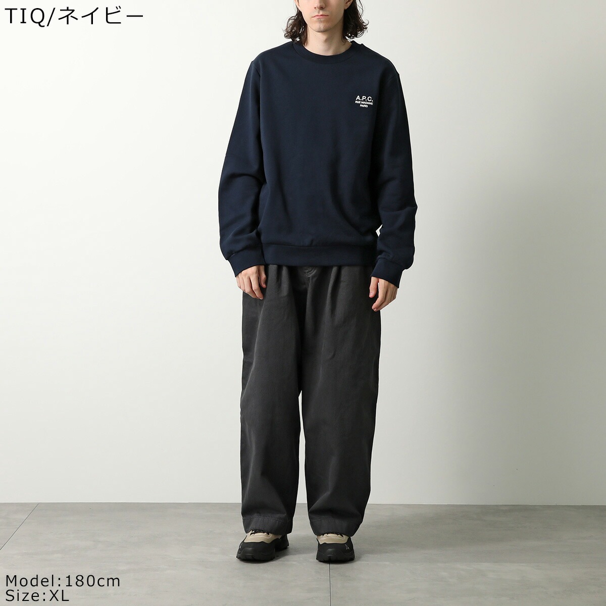 APC A.P.C. アーペーセー トレーナー COHBV M27913 メンズ スウェット 裏起毛 クルーネック ロゴ刺繍 カラー4色