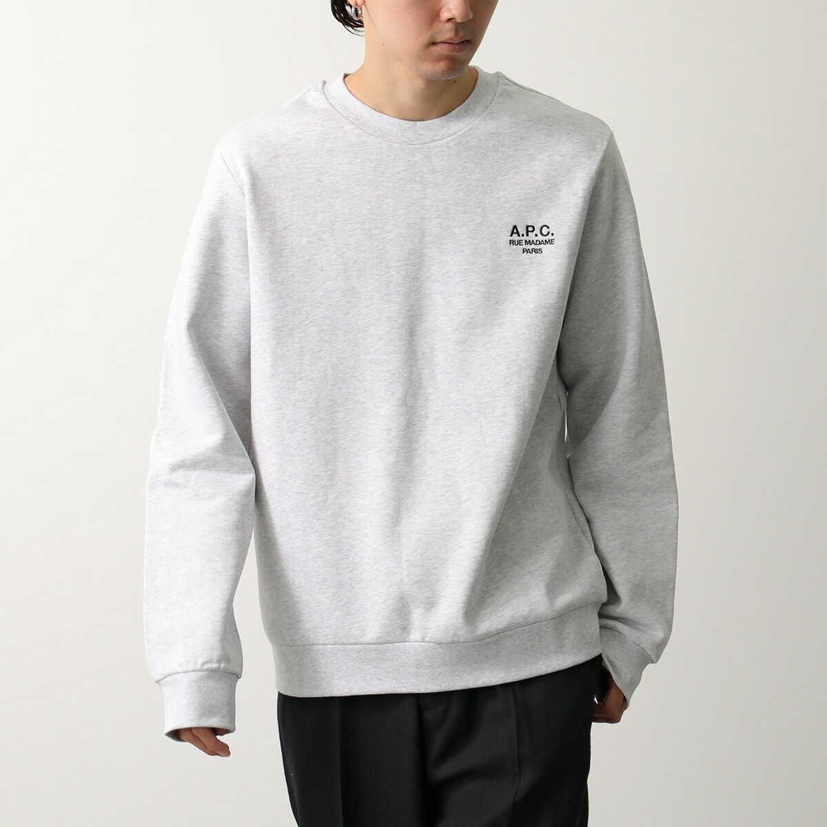 APC A.P.C. アーペーセー トレーナー COHBV M27913 メンズ スウェット 裏起毛 クルーネック ロゴ刺繍 カラー4色