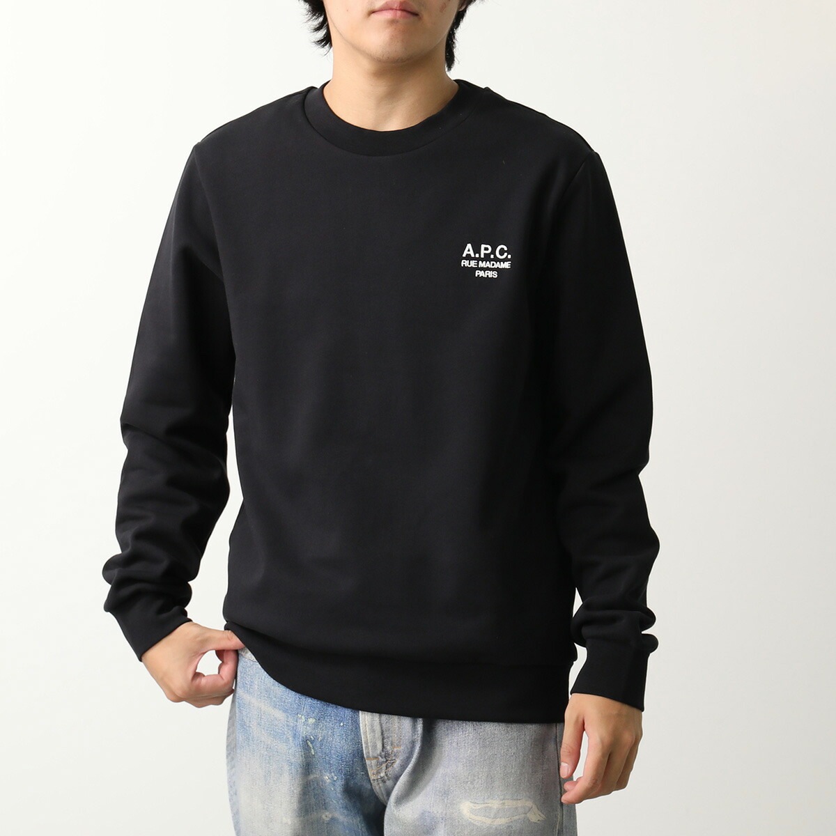 APC A.P.C. アーペーセー トレーナー COHBV M27913 メンズ スウェット 裏起毛 クルーネック ロゴ刺繍 カラー4色