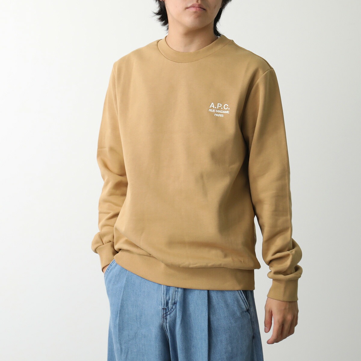 APC A.P.C. アーペーセー トレーナー COHBV M27913 メンズ スウェット 裏起毛 クルーネック ロゴ刺繍 カラー4色