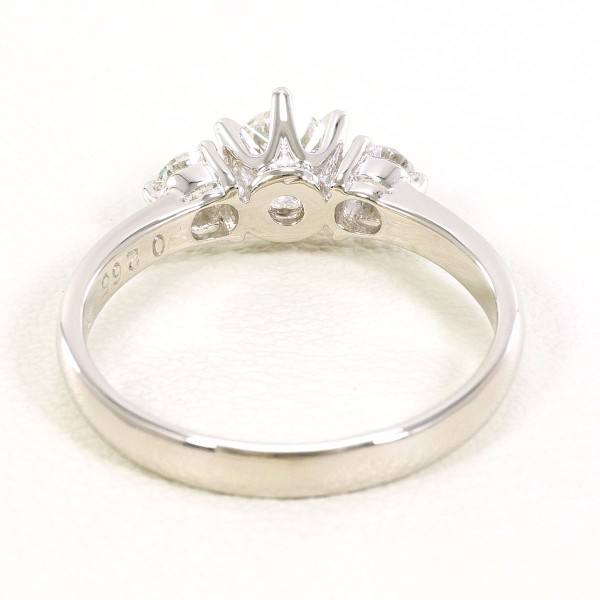 PT900 プラチナ リング 11号 ダイヤ 0.265 VVS2 0.19 鑑定書 中古