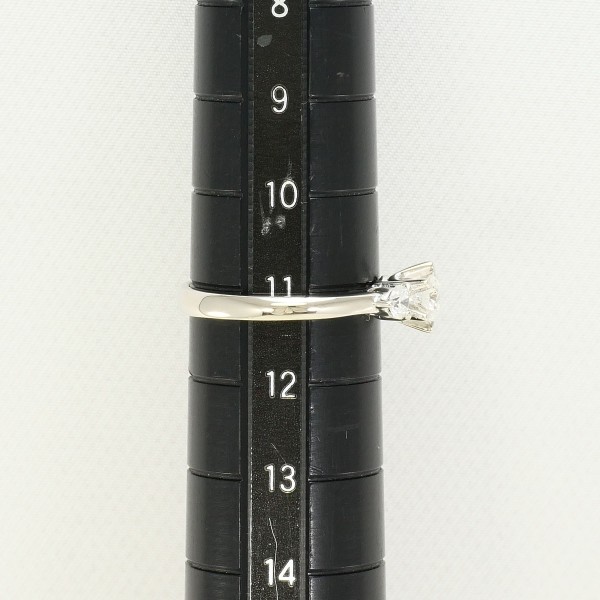 PT900 プラチナ リング 11号 ダイヤ 0.265 VVS2 0.19 鑑定書 中古