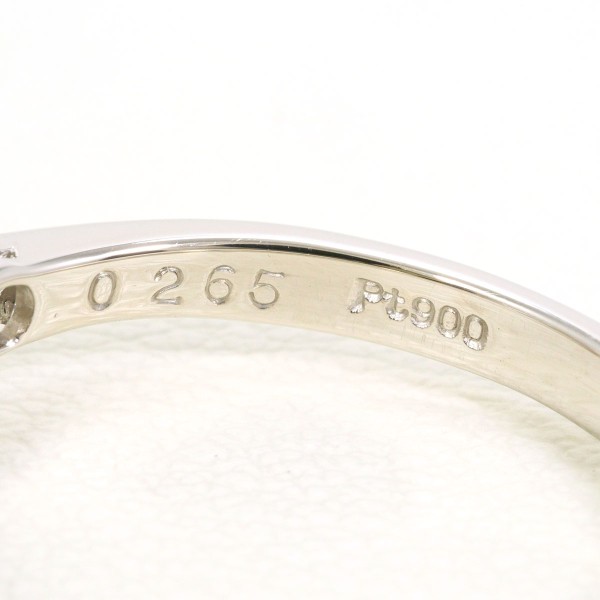 PT900 プラチナ リング 11号 ダイヤ 0.265 VVS2 0.19 鑑定書 中古