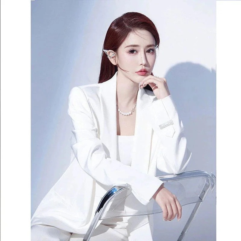 メガ割24姉妹気質白スーツズボンプロフェッショナルツーピーススーツs12851288 メガ割24姉妹気質白スーツズボンプロフェッショナルツーピーススーツs12851288