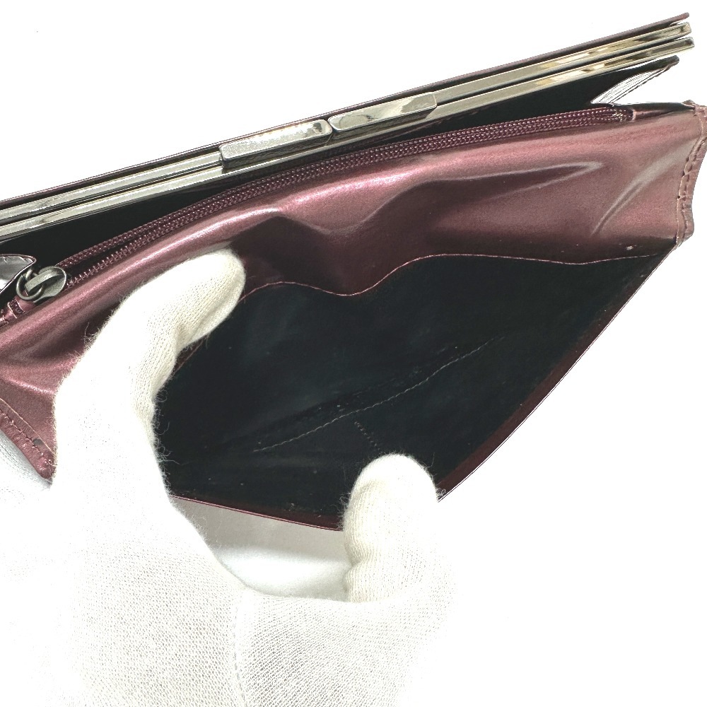 YVES SAINT LAURENT イヴ・サンローラン 長財布 YSLロゴ 総柄 財布 ロングウォレット 2つ折り がま口 レザー ワインレッド YVES SAINT LAURENT イヴ・サンローラン 長財布 YSLロゴ 総柄 財布 ロングウォレット 2つ折り がま口 レザー ワインレッド