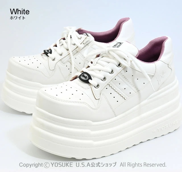 公式SHOP特典キズ補修液付 / ヨースケ 厚底スニーカー メンズ 9cm 厚底フラット 公式SHOP特典キズ補修液付 / ヨースケ 厚底スニーカー メンズ 9cm 厚底フラット