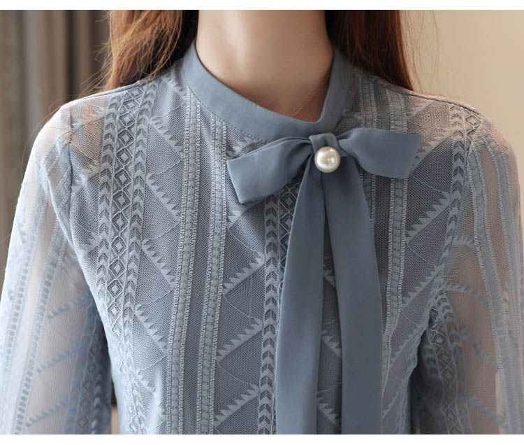 【2025新作】ブラウス レディース 春 秋 冬 シャツブラウス 50代 40代 30代 長袖 ミセス おしゃれ きれいめ リボン ボウタイ パール 通勤 オフィスカジュアル 白 フリル レース 花柄 edukarte.cl