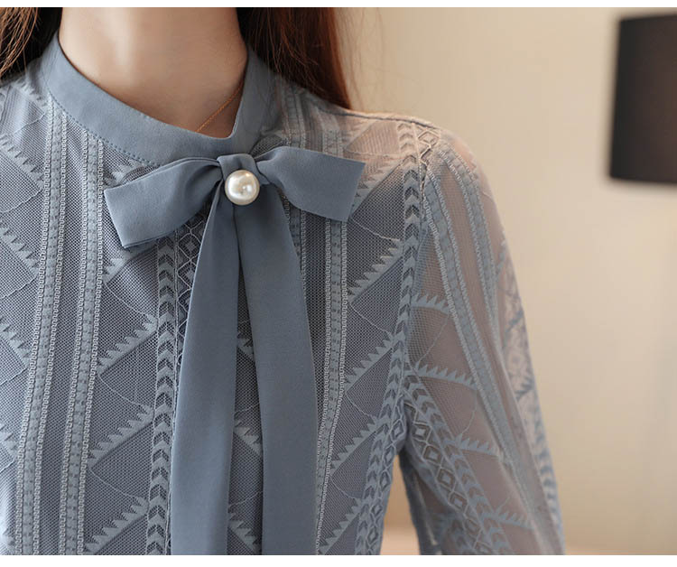 【2025新作】ブラウス レディース 春 秋 冬 シャツブラウス 50代 40代 30代 長袖 ミセス おしゃれ きれいめ リボン ボウタイ パール 通勤 オフィスカジュアル 白 フリル レース 花柄 edukarte.cl