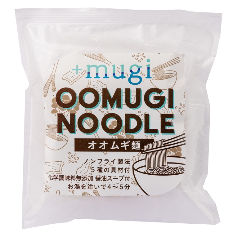 オオムギ麺(即席麺)24食　ハトムギ茶プレゼント
