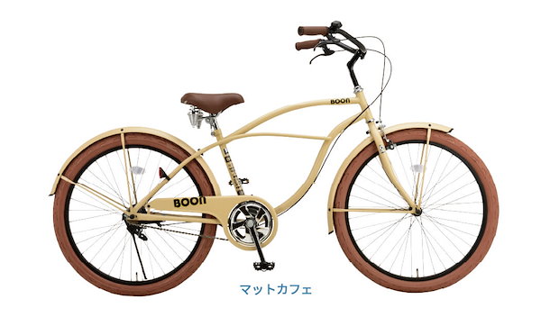 [Welby] 完成品 ビーチクルーザー 自転車 ファットバイク 26インチ ブーンビーチ BNB60R 自転車本体