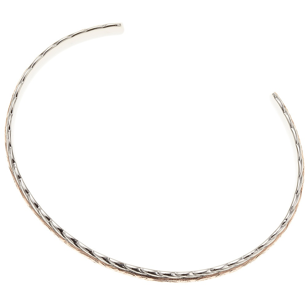 レディース バングル サージカルステンレス ハワイアン 彫柄 リーフ スクロール プルメリア レディース バングル サージカルステンレス ハワイアン 彫柄 リーフ スクロール プルメリア