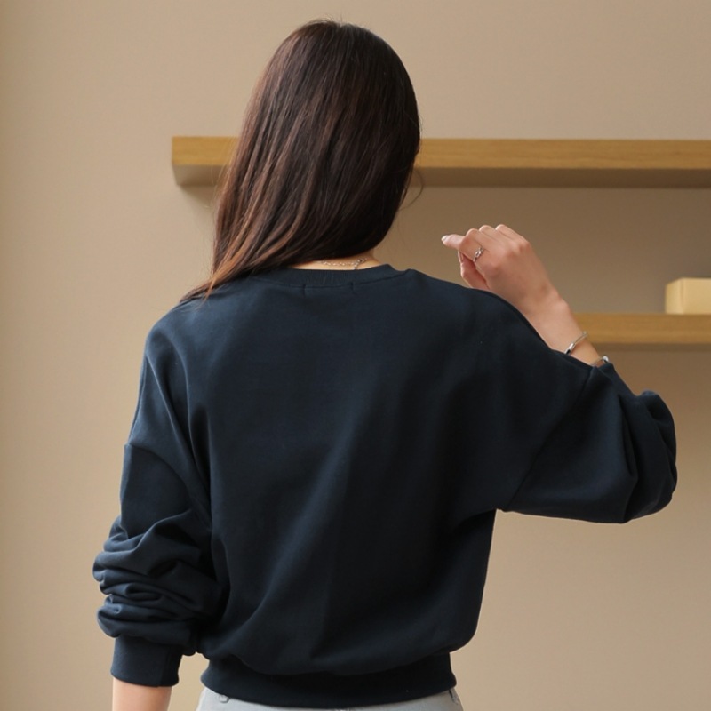 Click & Funny ディルゼン・クロップ・エンブロイダリー・スウェットシャツ Click & Funny ディルゼン・クロップ・エンブロイダリー・スウェットシャツ