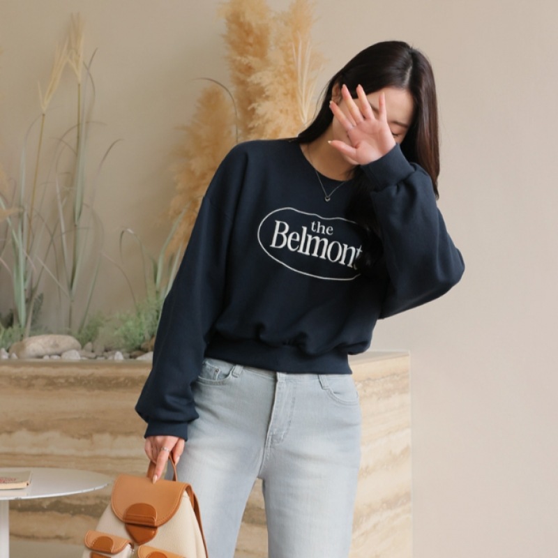 Click & Funny ディルゼン・クロップ・エンブロイダリー・スウェットシャツ Click & Funny ディルゼン・クロップ・エンブロイダリー・スウェットシャツ