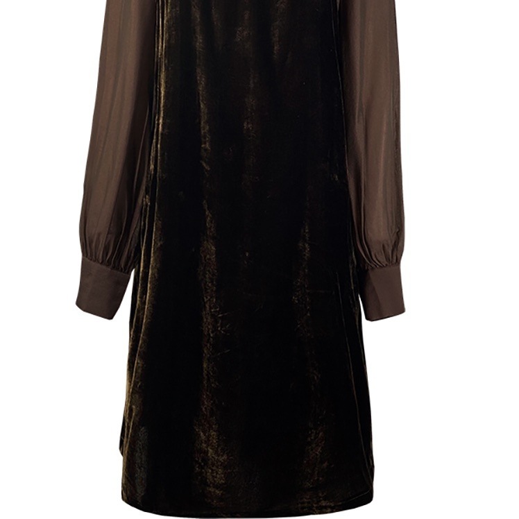 ワンピース ショート ショート丈 膝上 袖あり 長袖 スタンドカラー フリル リボン 切り替えデザイン ドッキング 薄手 ベロア かわいい 大人可愛い おしゃれ お洒落 レトロ ラブリー キュート ワンピース ショート ショート丈 膝上 袖あり 長袖 スタンドカラー フリル リボン 切り替えデザイン ドッキング 薄手 ベロア かわいい 大人可愛い おしゃれ お洒落 レトロ ラブリー キュート