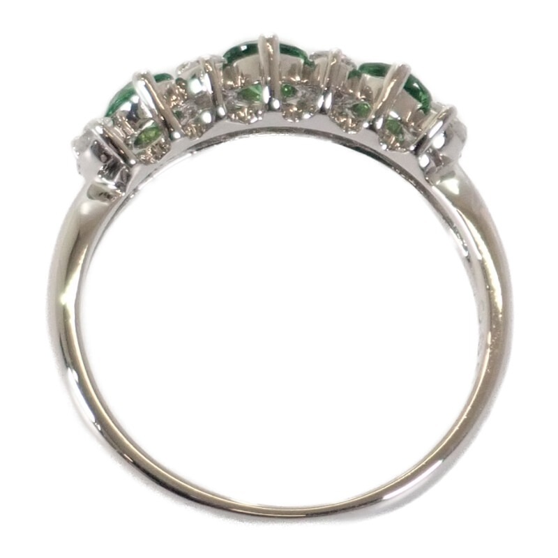 【no brand】デザインジュエリー リング Pt900プラチナ 12号 ツァボライト ダイヤモンド レディース 【no brand】デザインジュエリー リング Pt900プラチナ 12号 ツァボライト ダイヤモンド レディース