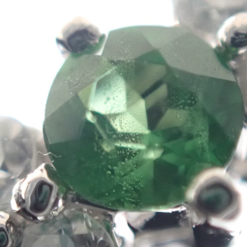 【no brand】デザインジュエリー リング Pt900プラチナ 12号 ツァボライト ダイヤモンド レディース 【no brand】デザインジュエリー リング Pt900プラチナ 12号 ツァボライト ダイヤモンド レディース