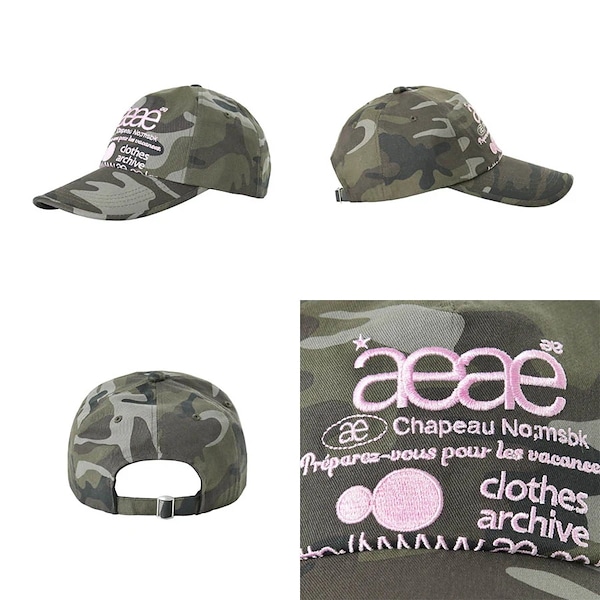新品】 aeae キャップ カモフラージュ柄 - 帽子