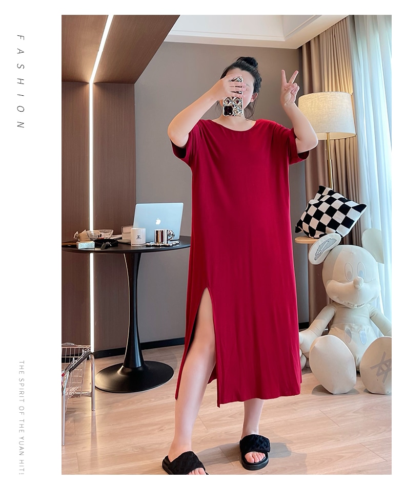 ワンピース カットソー ロングスカート ロング ロング丈 7分丈 ミディアム丈 袖あり 半袖 ラウンドネック 襟なし フレア ワイド アシンメトリー スリット サイドスリット かわいい 大人可愛い