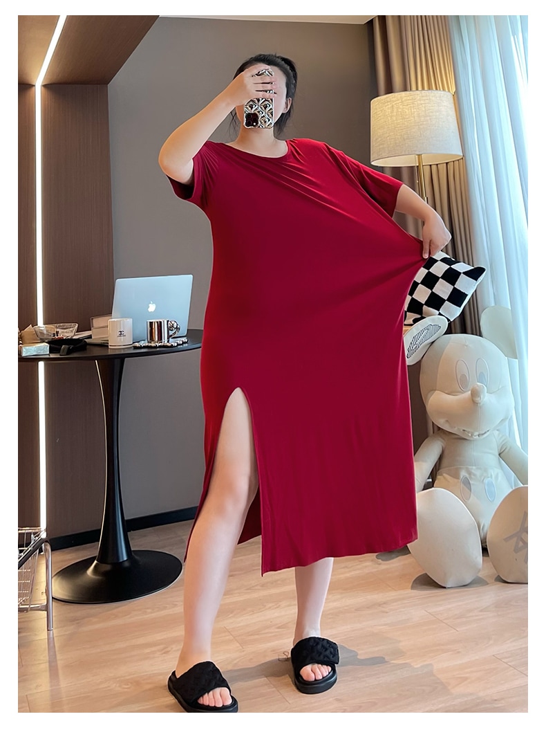 ワンピース カットソー ロングスカート ロング ロング丈 7分丈 ミディアム丈 袖あり 半袖 ラウンドネック 襟なし フレア ワイド アシンメトリー スリット サイドスリット かわいい 大人可愛い