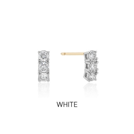 【HYERES LOR】24FW★ Essence Lab Diamond  Earrings 14K Shop Lab Grown Women's Diamond Earrings Online | Free