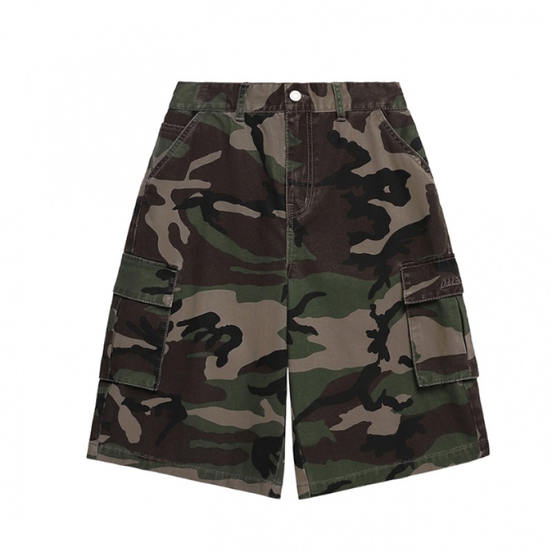 [ODD STUDIO] CAMO WASHING COTTON CARGO HALF パンツ ★新作★ ODD STUDIO] CAMO WASHING COTTON CARGO HALF パンツ ☆新作