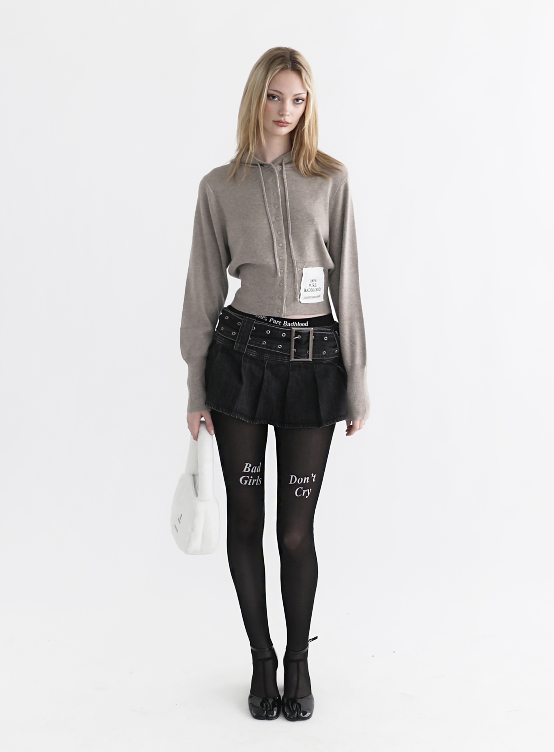 アウターその他 BADBLOOD Pure Button-Up Hooded Cardigan Mocha BADBLOOD】 PURE BUTTON-UP HOOD CARDIGAN : MOCHA カーディガン