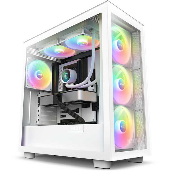 NZXT 水冷CPUクーラー KRAKEN280RGB ホワイト [ 140mmRGBファンx2 1.54