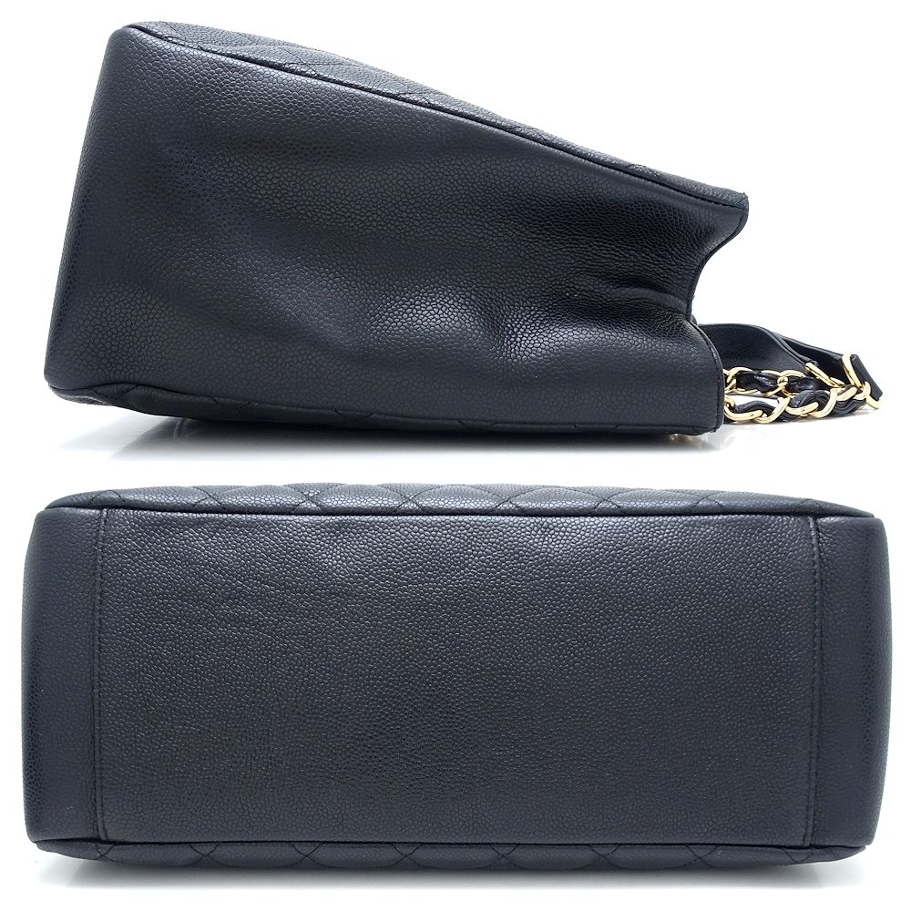 GSTトートバッグ A50995 トートバッグ キャビアスキン ブラック/352002【中古】