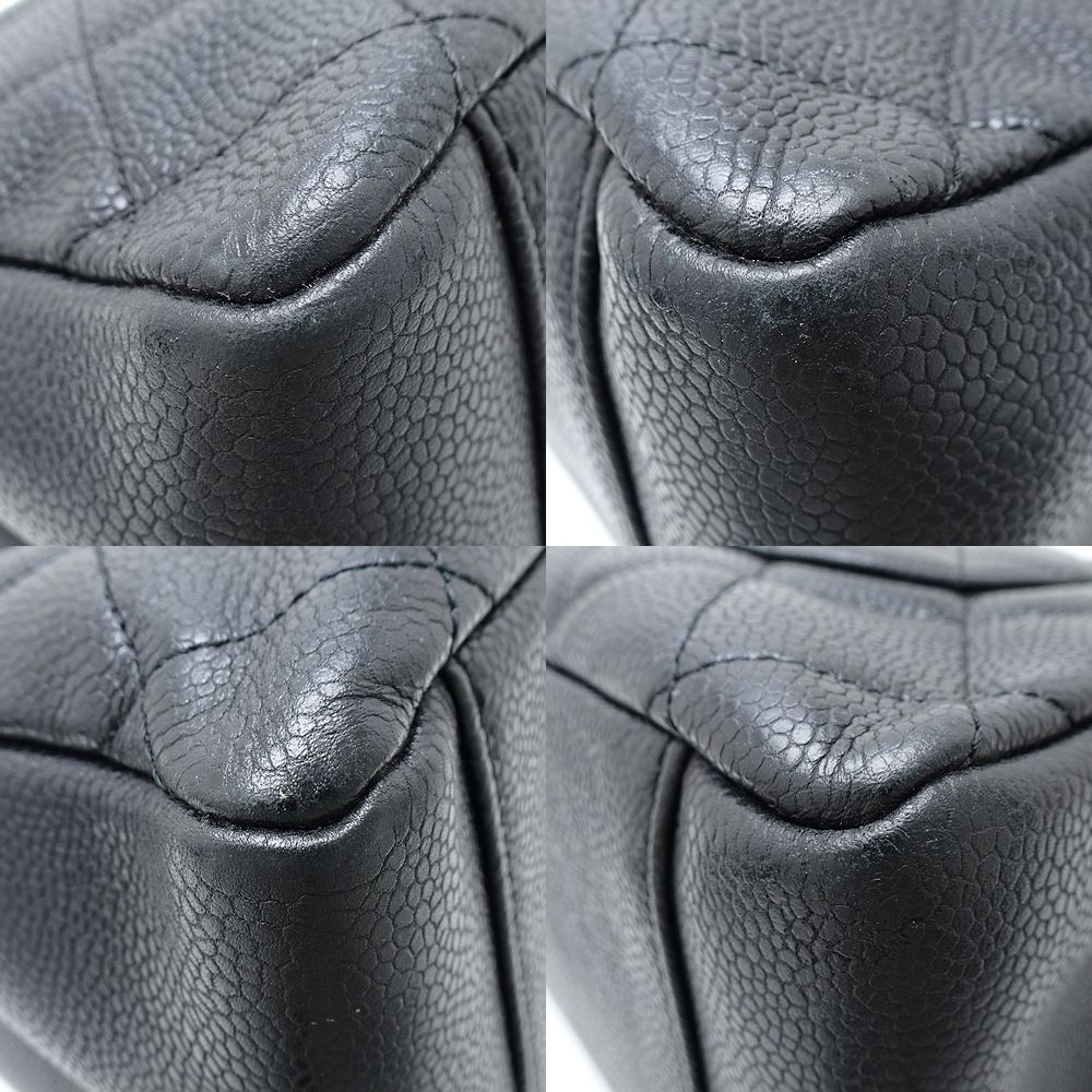 GSTトートバッグ A50995 トートバッグ キャビアスキン ブラック/352002【中古】