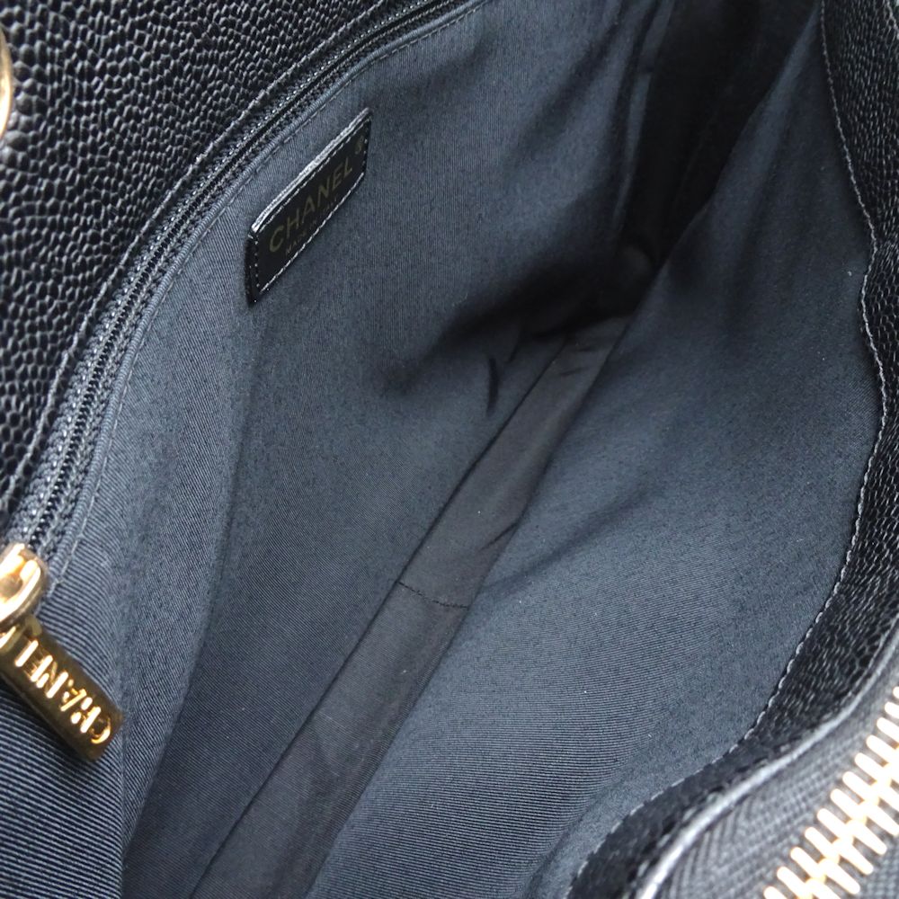 GSTトートバッグ A50995 トートバッグ キャビアスキン ブラック/352002【中古】