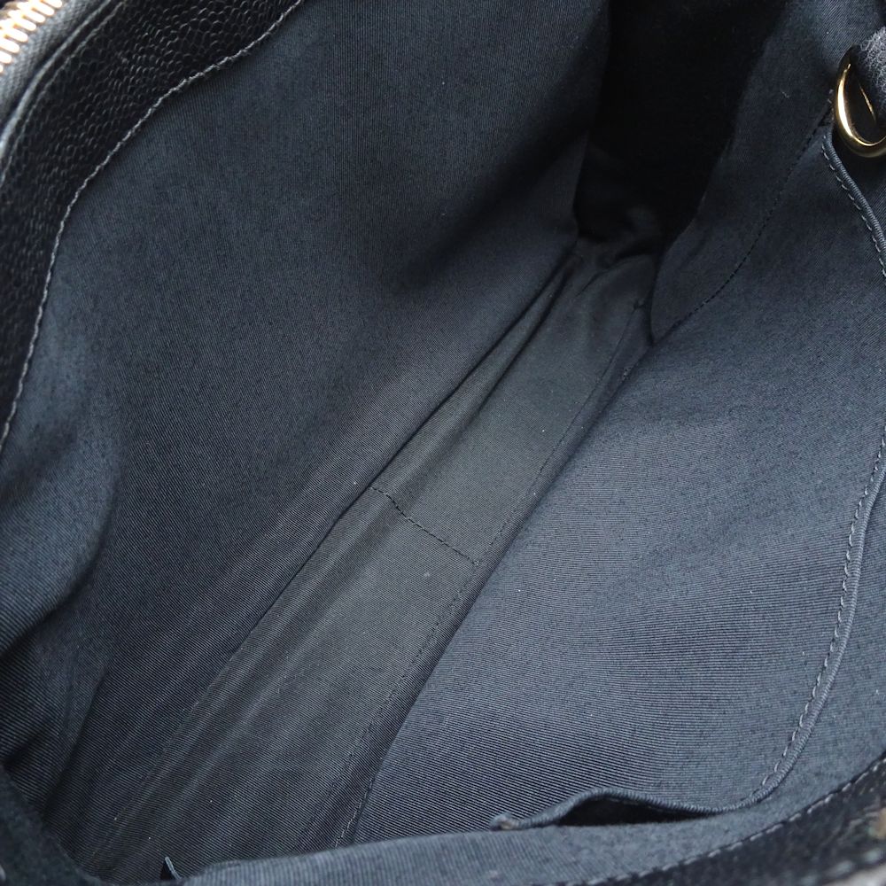 GSTトートバッグ A50995 トートバッグ キャビアスキン ブラック/352002【中古】