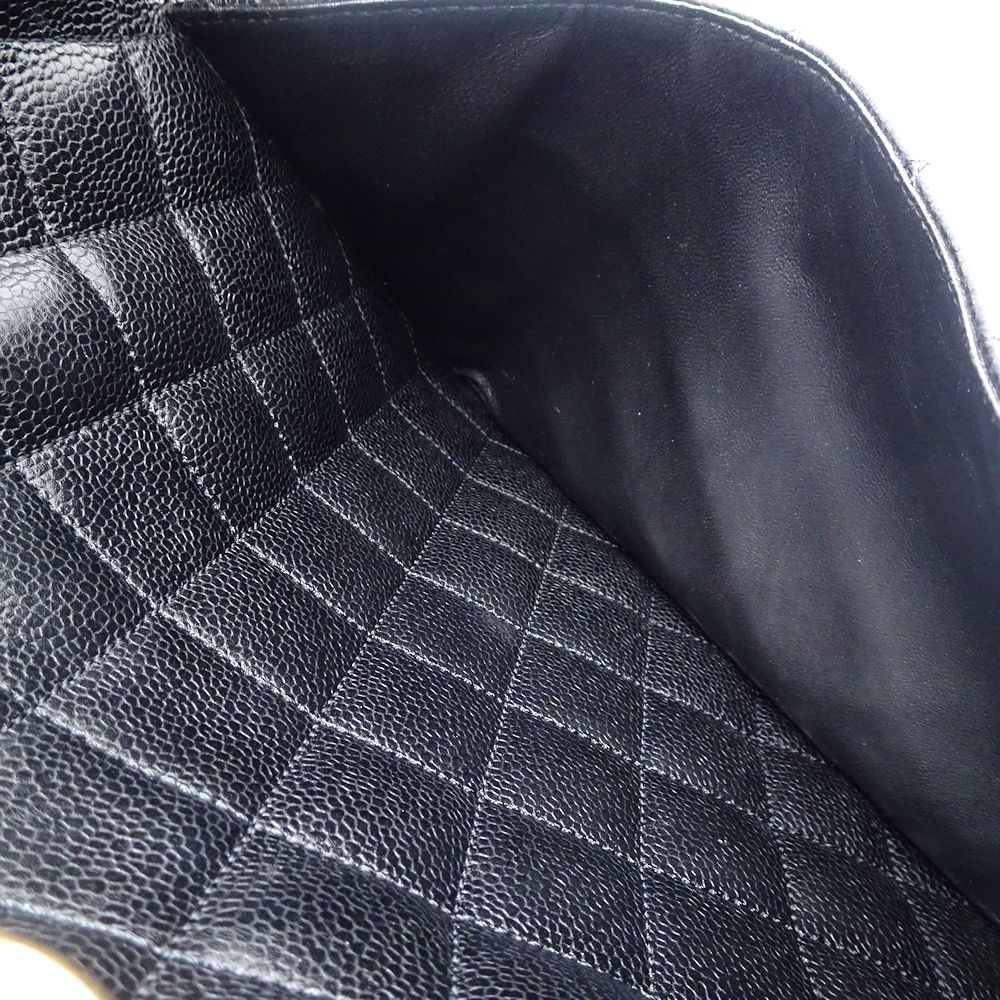 GSTトートバッグ A50995 トートバッグ キャビアスキン ブラック/352002【中古】