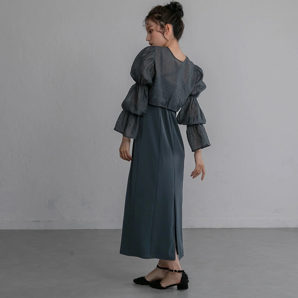 ワンピース パーティードレス 結婚式 2wayシャーリングトップス&キャミソールドレス ワンピースドレス 袖付き 体型カバー 二次会 披露宴 成人式 同窓会 お呼ばれドレス 20代 30代 40代 ド ワンピース パーティードレス 結婚式 2wayシャーリングトップス&キャミソールドレス ワンピースドレス 袖付き 体型カバー 二次会 披露宴 成人式 同窓会 お呼ばれドレス 20代 30代 40代 ド