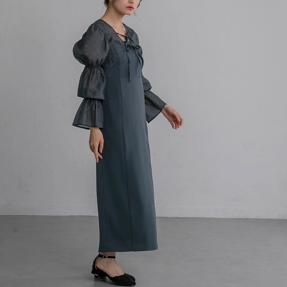 ワンピース パーティードレス 結婚式 2wayシャーリングトップス&キャミソールドレス ワンピースドレス 袖付き 体型カバー 二次会 披露宴 成人式 同窓会 お呼ばれドレス 20代 30代 40代 ド ワンピース パーティードレス 結婚式 2wayシャーリングトップス&キャミソールドレス ワンピースドレス 袖付き 体型カバー 二次会 披露宴 成人式 同窓会 お呼ばれドレス 20代 30代 40代 ド