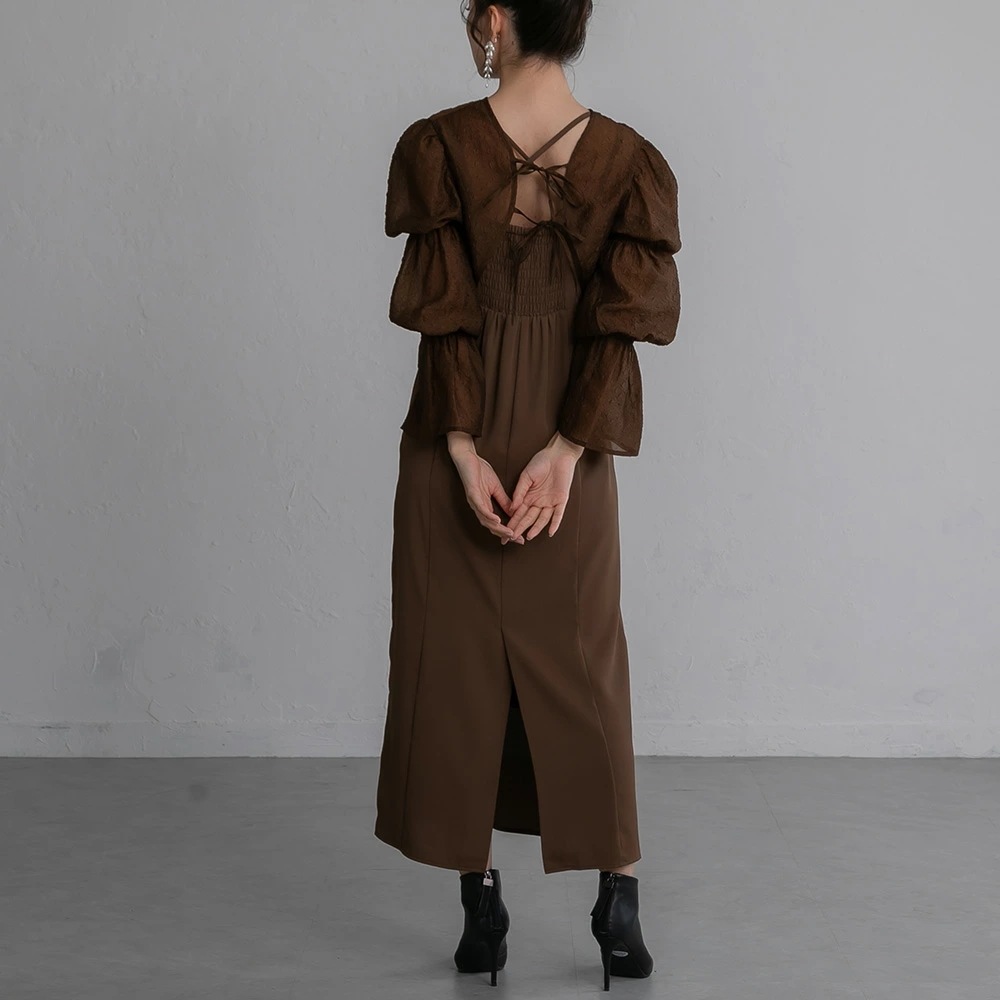 ワンピース パーティードレス 結婚式 2wayシャーリングトップス&キャミソールドレス ワンピースドレス 袖付き 体型カバー 二次会 披露宴 成人式 同窓会 お呼ばれドレス 20代 30代 40代 ド ワンピース パーティードレス 結婚式 2wayシャーリングトップス&キャミソールドレス ワンピースドレス 袖付き 体型カバー 二次会 披露宴 成人式 同窓会 お呼ばれドレス 20代 30代 40代 ド