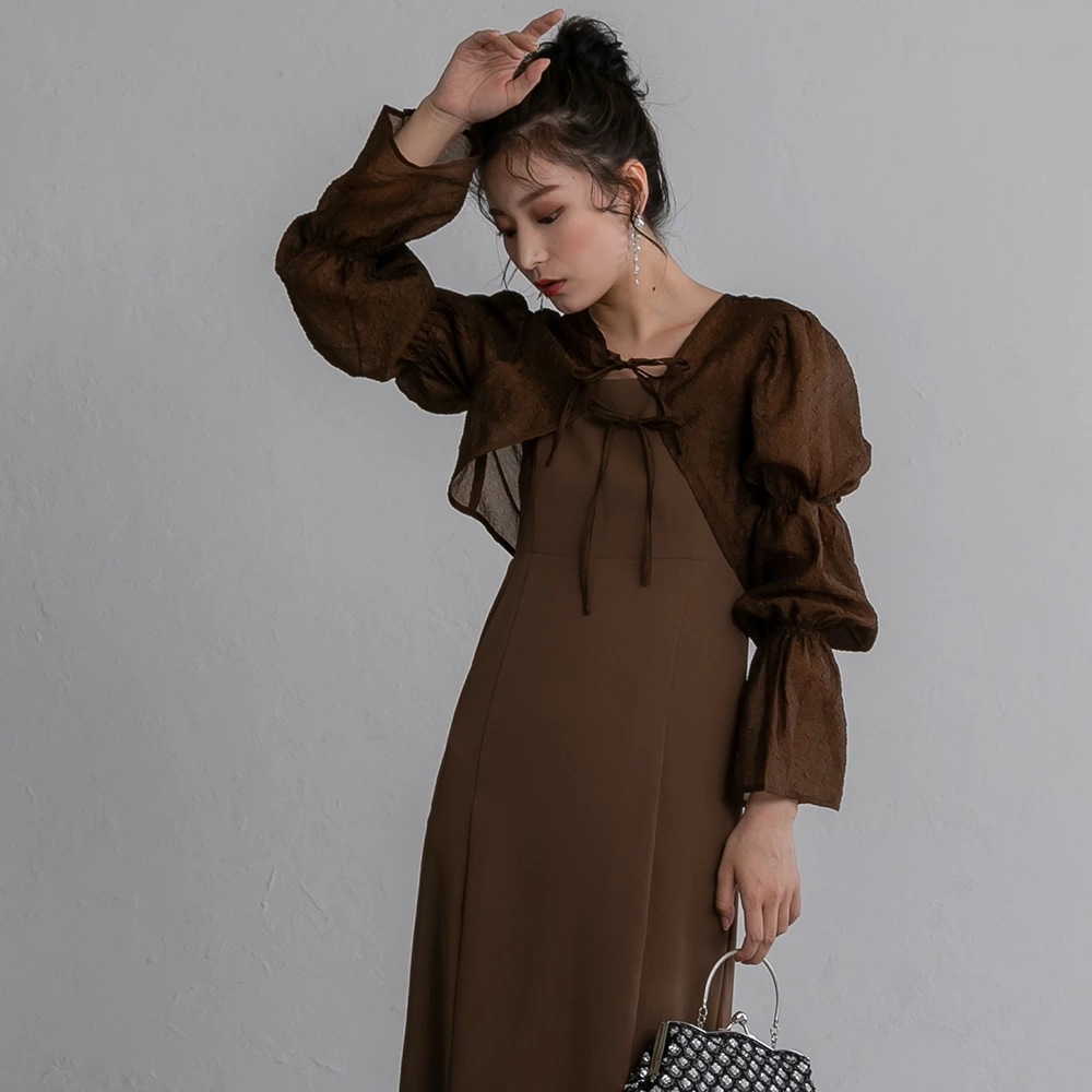 ワンピース パーティードレス 結婚式 2wayシャーリングトップス&キャミソールドレス ワンピースドレス 袖付き 体型カバー 二次会 披露宴 成人式 同窓会 お呼ばれドレス 20代 30代 40代 ド ワンピース パーティードレス 結婚式 2wayシャーリングトップス&キャミソールドレス ワンピースドレス 袖付き 体型カバー 二次会 披露宴 成人式 同窓会 お呼ばれドレス 20代 30代 40代 ド