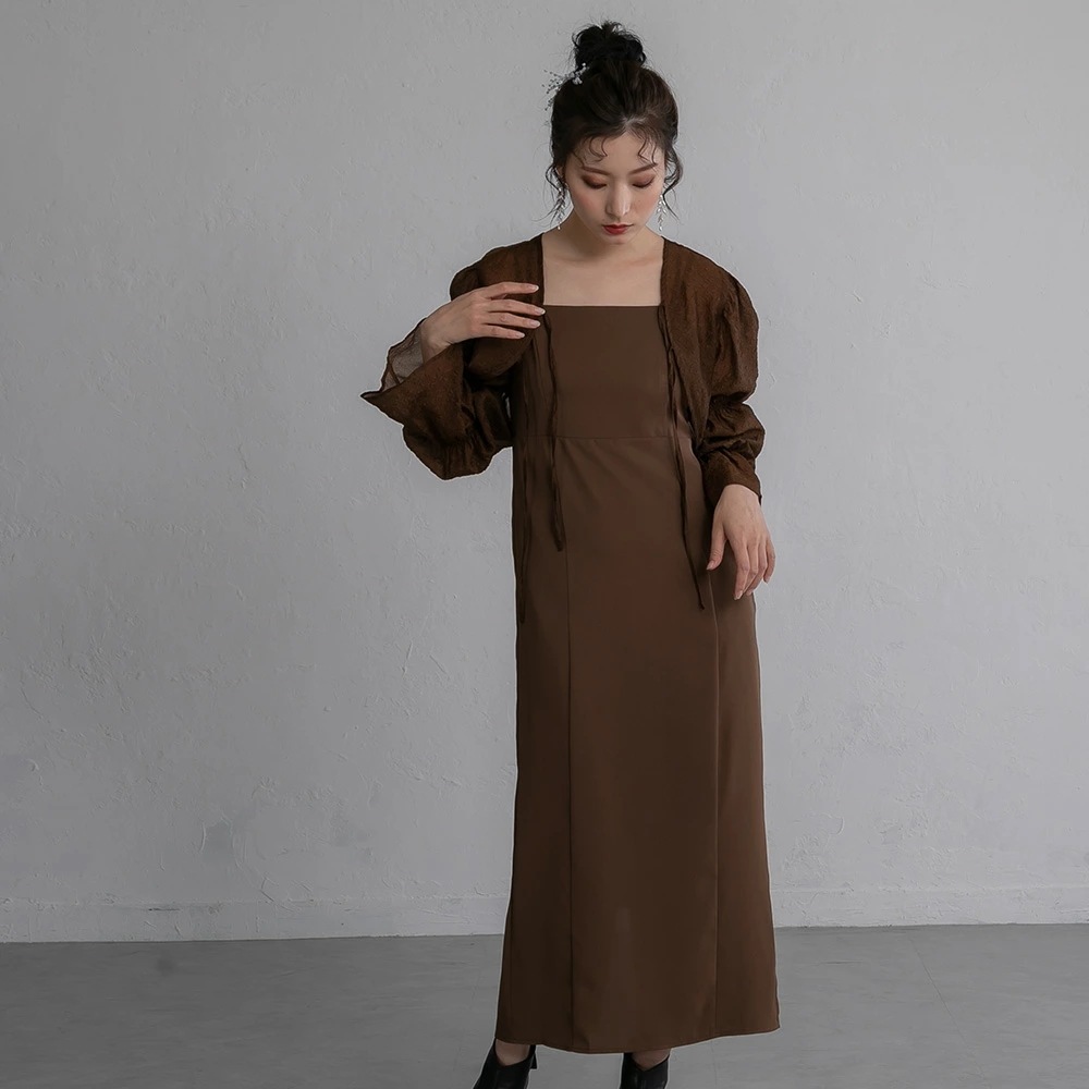 ワンピース パーティードレス 結婚式 2wayシャーリングトップス&キャミソールドレス ワンピースドレス 袖付き 体型カバー 二次会 披露宴 成人式 同窓会 お呼ばれドレス 20代 30代 40代 ド ワンピース パーティードレス 結婚式 2wayシャーリングトップス&キャミソールドレス ワンピースドレス 袖付き 体型カバー 二次会 披露宴 成人式 同窓会 お呼ばれドレス 20代 30代 40代 ド