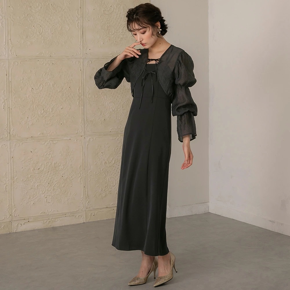 ワンピース パーティードレス 結婚式 2wayシャーリングトップス&キャミソールドレス ワンピースドレス 袖付き 体型カバー 二次会 披露宴 成人式 同窓会 お呼ばれドレス 20代 30代 40代 ド ワンピース パーティードレス 結婚式 2wayシャーリングトップス&キャミソールドレス ワンピースドレス 袖付き 体型カバー 二次会 披露宴 成人式 同窓会 お呼ばれドレス 20代 30代 40代 ド