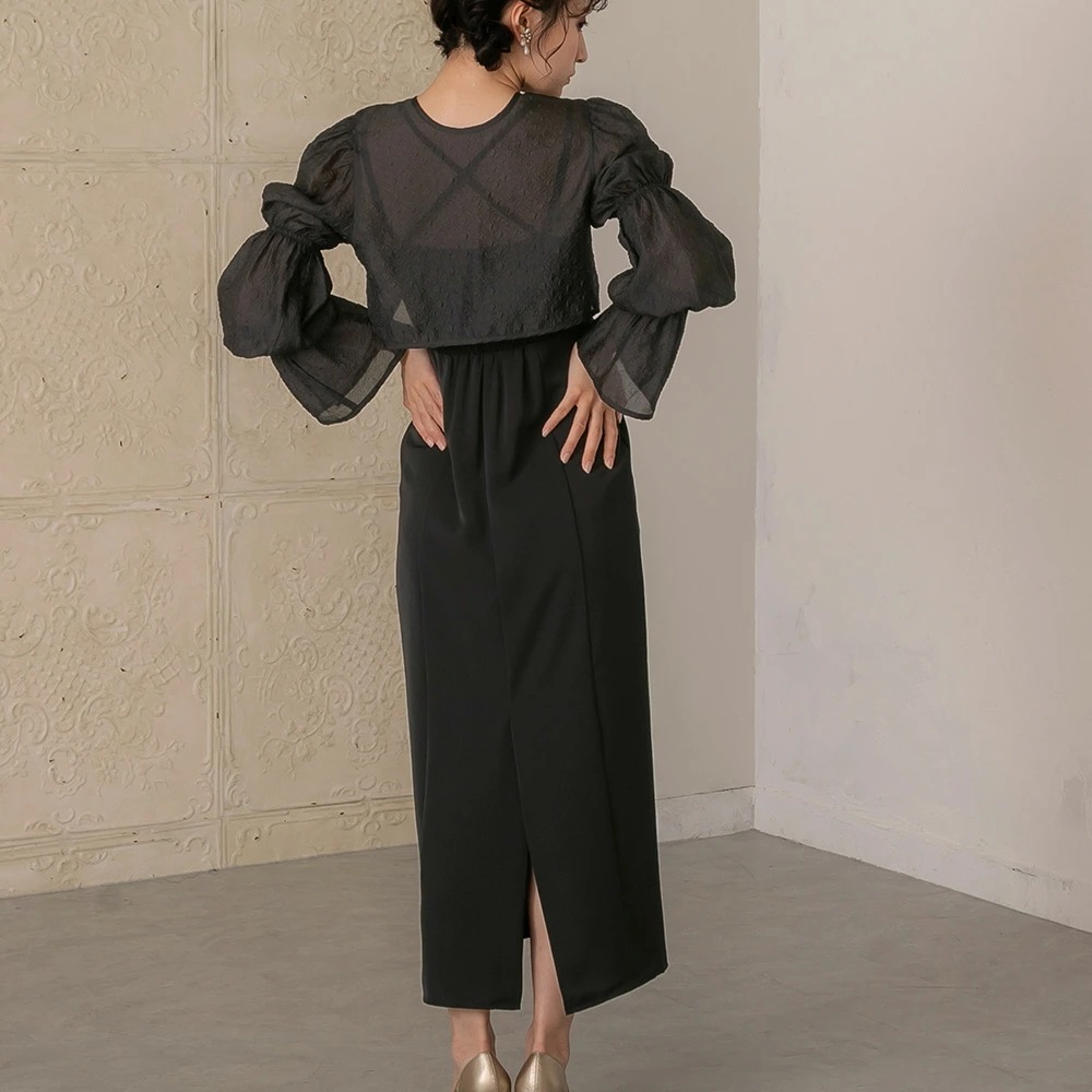 ワンピース パーティードレス 結婚式 2wayシャーリングトップス&キャミソールドレス ワンピースドレス 袖付き 体型カバー 二次会 披露宴 成人式 同窓会 お呼ばれドレス 20代 30代 40代 ド ワンピース パーティードレス 結婚式 2wayシャーリングトップス&キャミソールドレス ワンピースドレス 袖付き 体型カバー 二次会 披露宴 成人式 同窓会 お呼ばれドレス 20代 30代 40代 ド