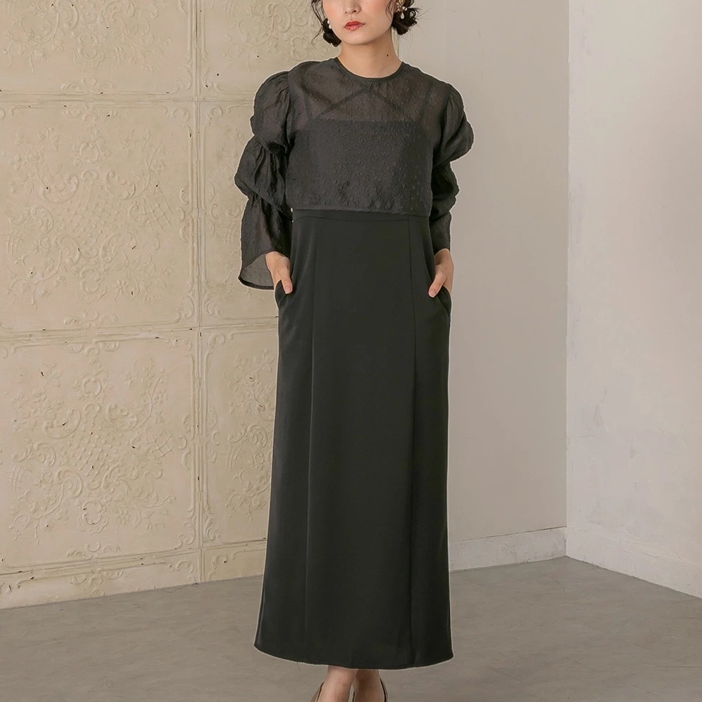 ワンピース パーティードレス 結婚式 2wayシャーリングトップス&キャミソールドレス ワンピースドレス 袖付き 体型カバー 二次会 披露宴 成人式 同窓会 お呼ばれドレス 20代 30代 40代 ド ワンピース パーティードレス 結婚式 2wayシャーリングトップス&キャミソールドレス ワンピースドレス 袖付き 体型カバー 二次会 披露宴 成人式 同窓会 お呼ばれドレス 20代 30代 40代 ド