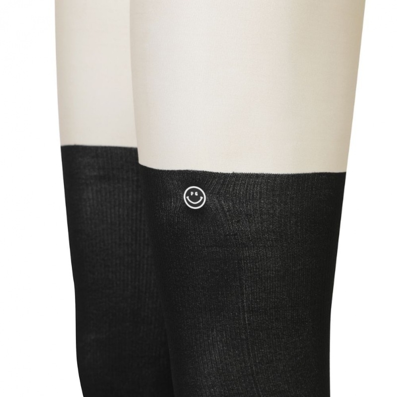 (Paris Gates) ウィメンズスマイルテクスチャードブロックレギンス (Paris Gates) ウィメンズスマイルテクスチャードブロックレギンス