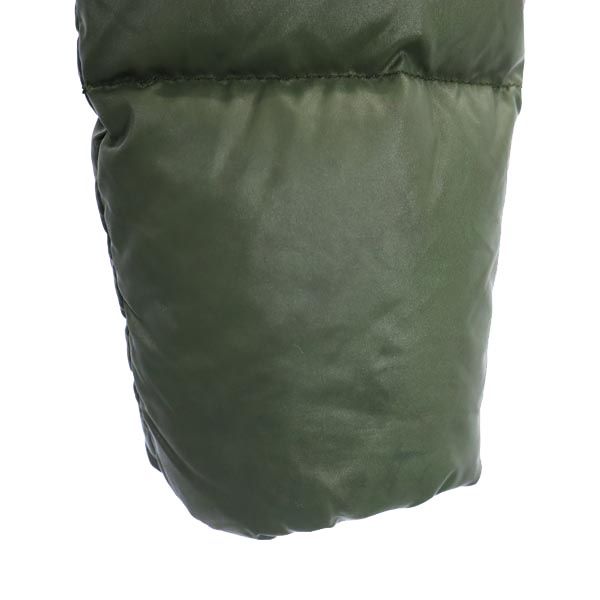 長袖 ダウンジャケット 38 グリーン タヌキリアルファー フード レディース