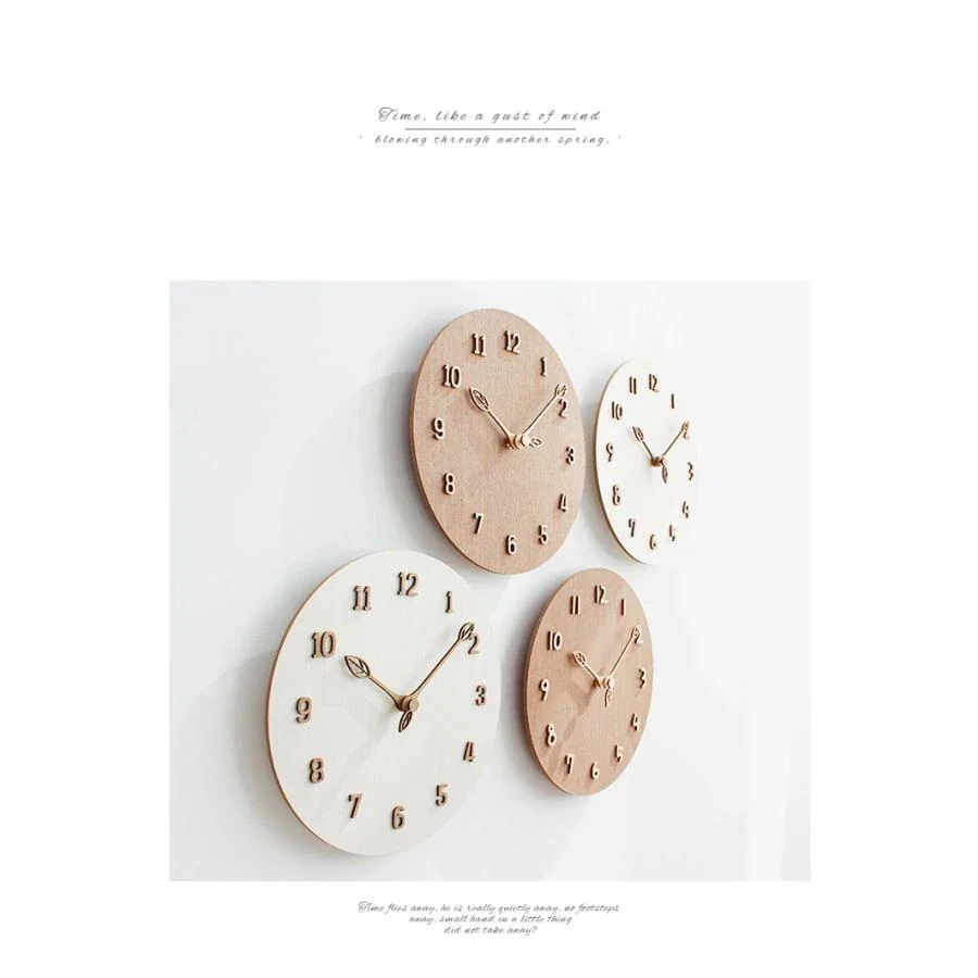 掛け時計 壁掛け時計 おしゃれ 静音 木製 木 連続秒針 シンプル デジタル 非電波 見やすい 時計 リビング 部屋 インテリア 新築祝い