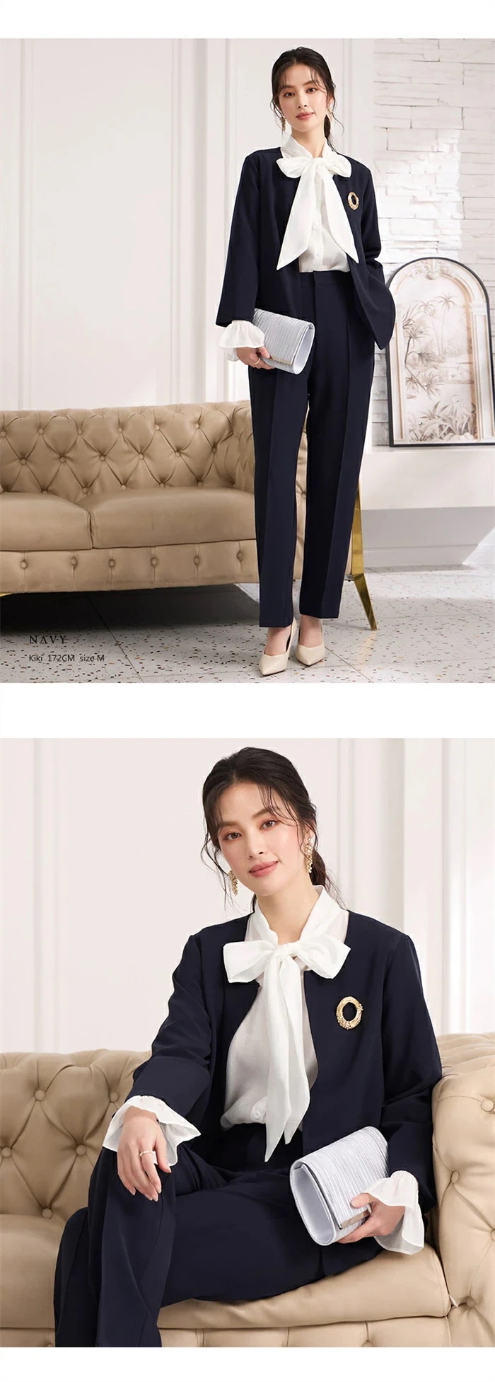 パンツスーツ レディース セレモニースーツ 入学式 ママスーツ 卒業式 ママ オシャレ スーツ 母 ノーカラージャケット 入園式 卒園式 ビジネススーツ 服装 母親 フォマールスーツ 大きいサイズ 体