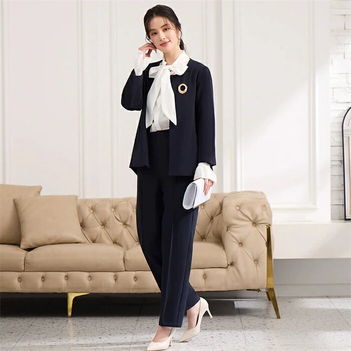 パンツスーツ レディース セレモニースーツ 入学式 ママスーツ 卒業式 ママ オシャレ スーツ 母 ノーカラージャケット 入園式 卒園式 ビジネススーツ 服装 母親 フォマールスーツ 大きいサイズ 体